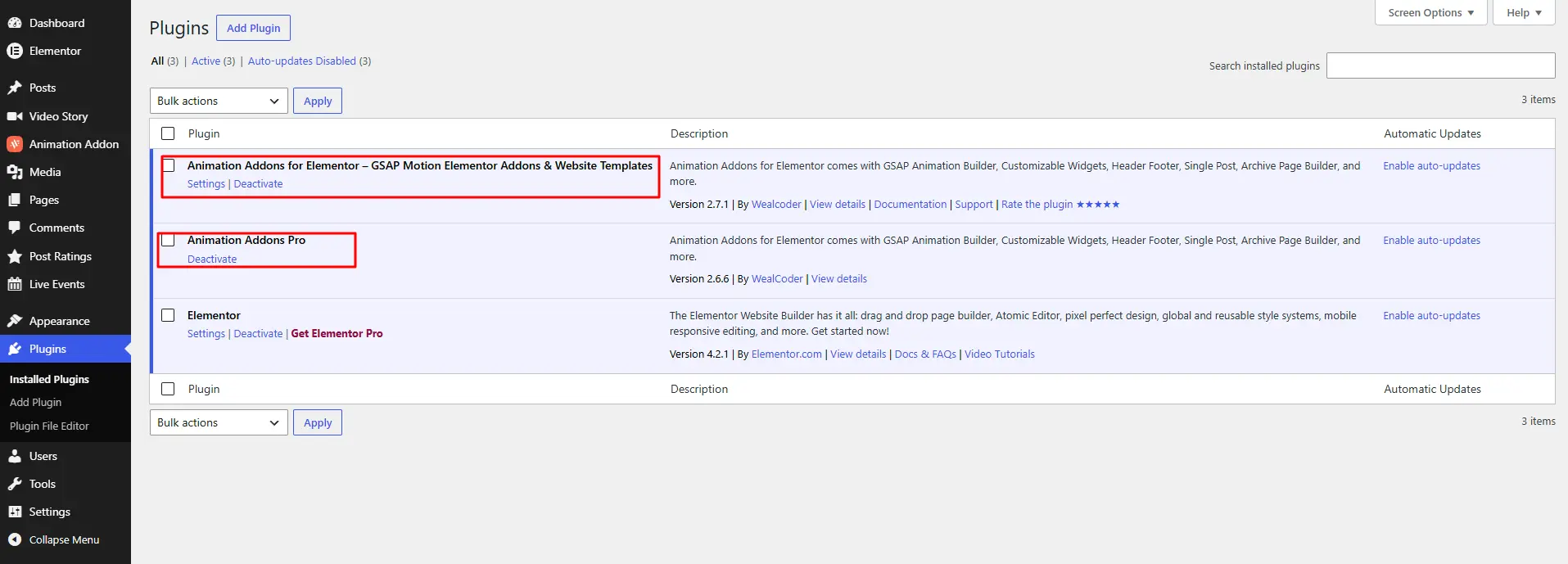 Install animation addons