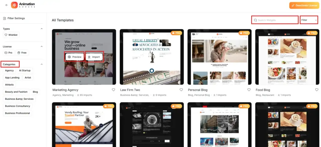 How to choose and publish a template within a minute