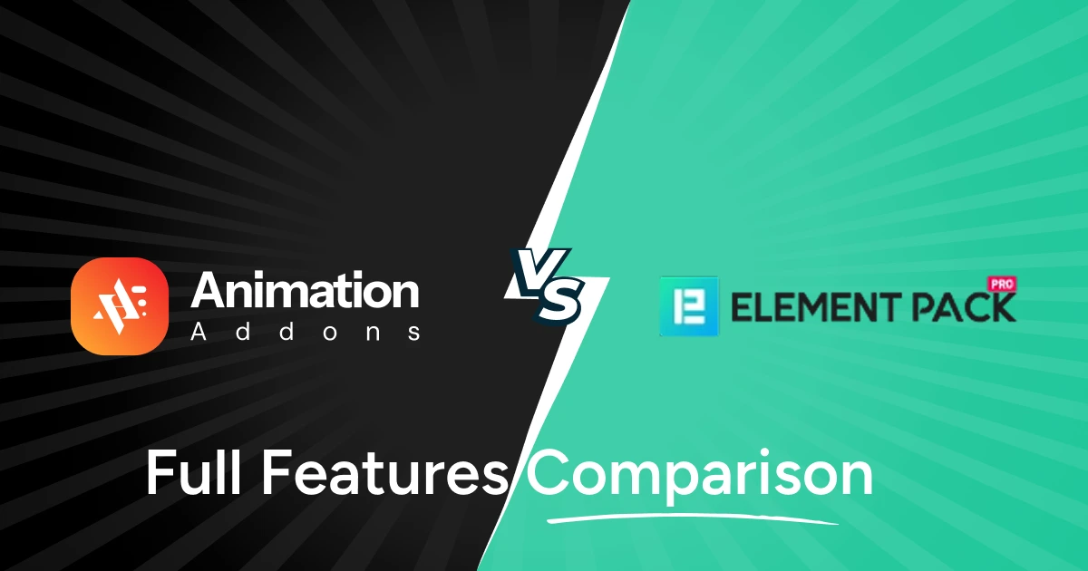 Element Pack vs Animation Addons: Which Is Better for Elementor Animations?