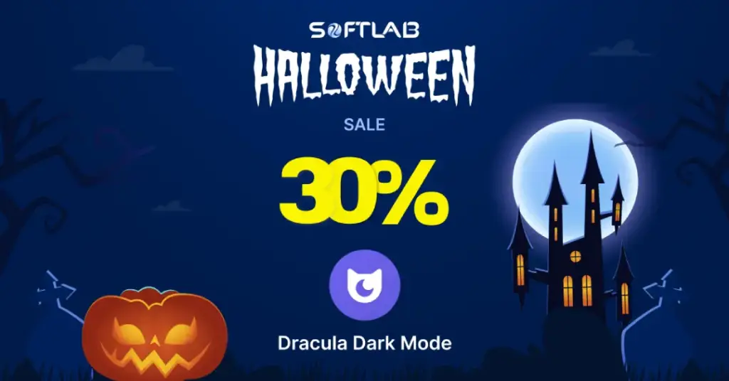 Dracula Dark Mode Halloween Deals