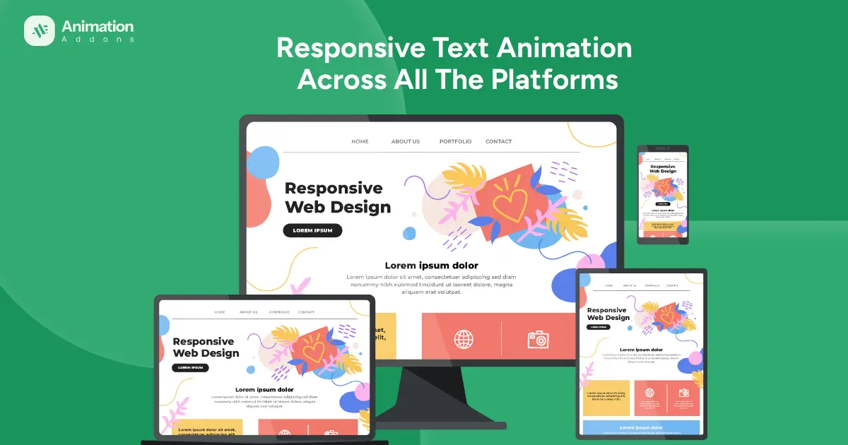 Upgraded Responsive Text Animation Across All the Platforms