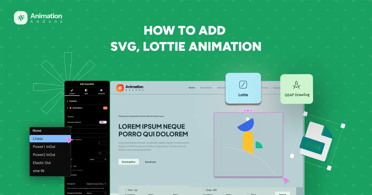 How to Add SVG, Lottie Animation in WordPress & Elementor 