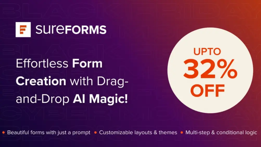 SureForms Black Friday Deals