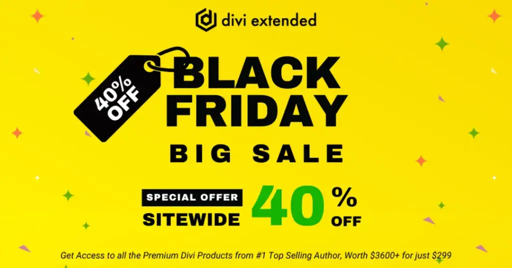 Divi Extended Black Friday Deals