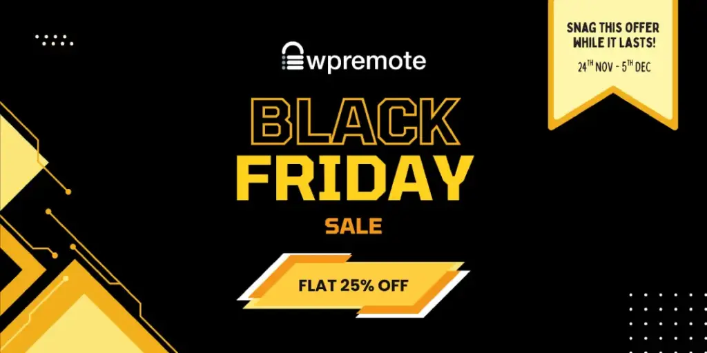 WP Remote Black Friday Deals