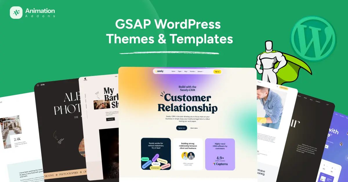 Best GSAP WordPress Themes & Templates