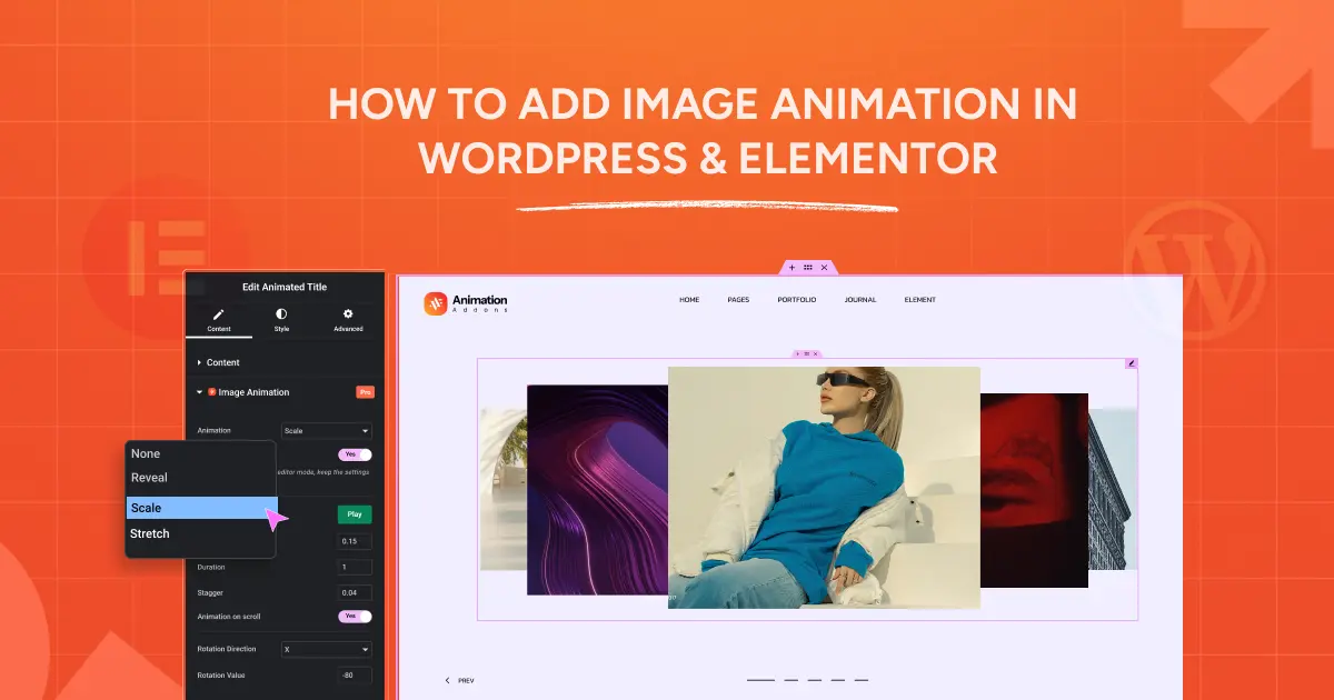 How to Add Image Animation in WordPress & Elementor