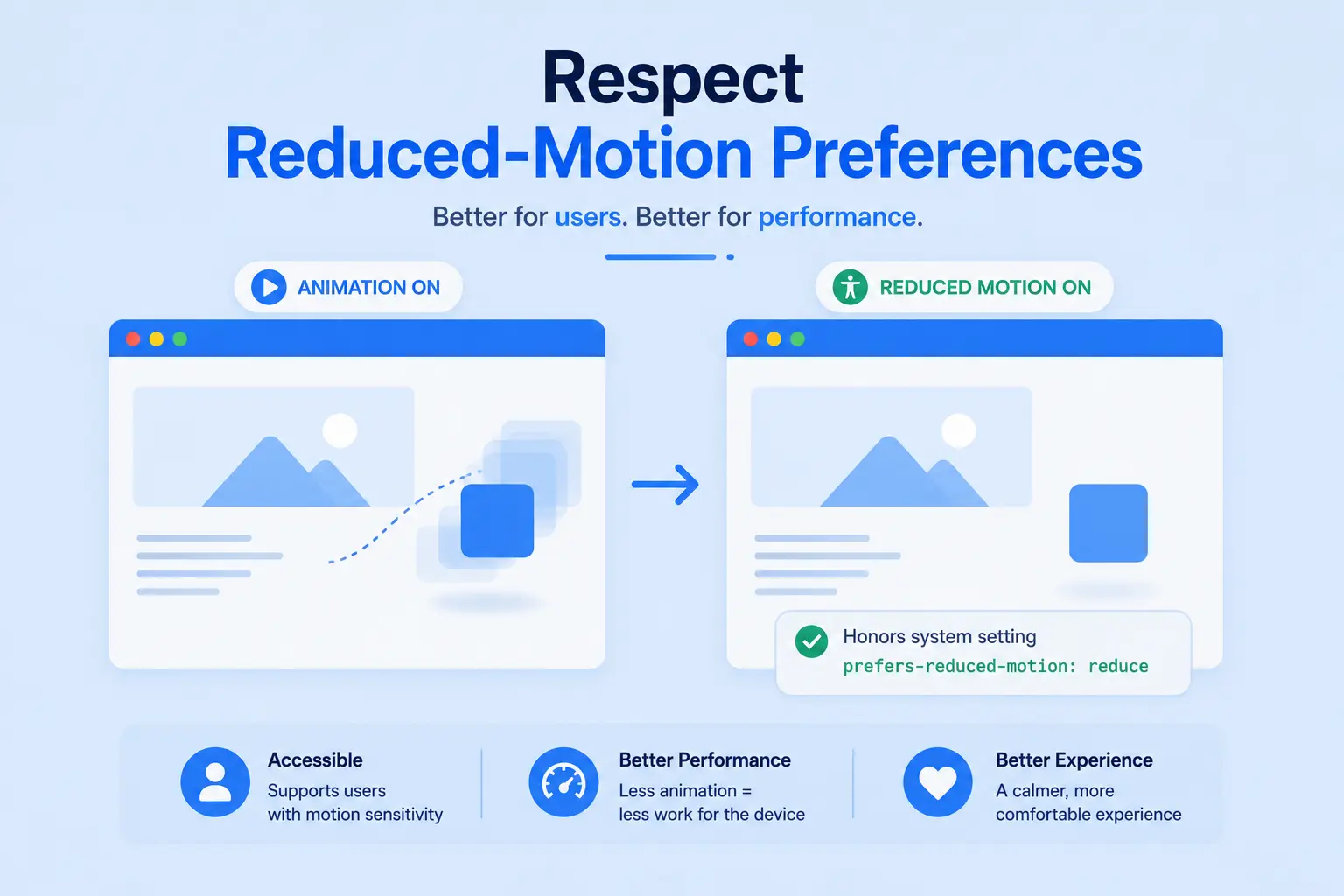 Respect reduced motion preferences 1