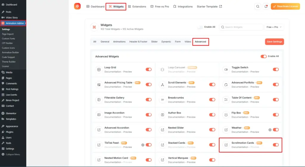 Scroll Motion cards 1 