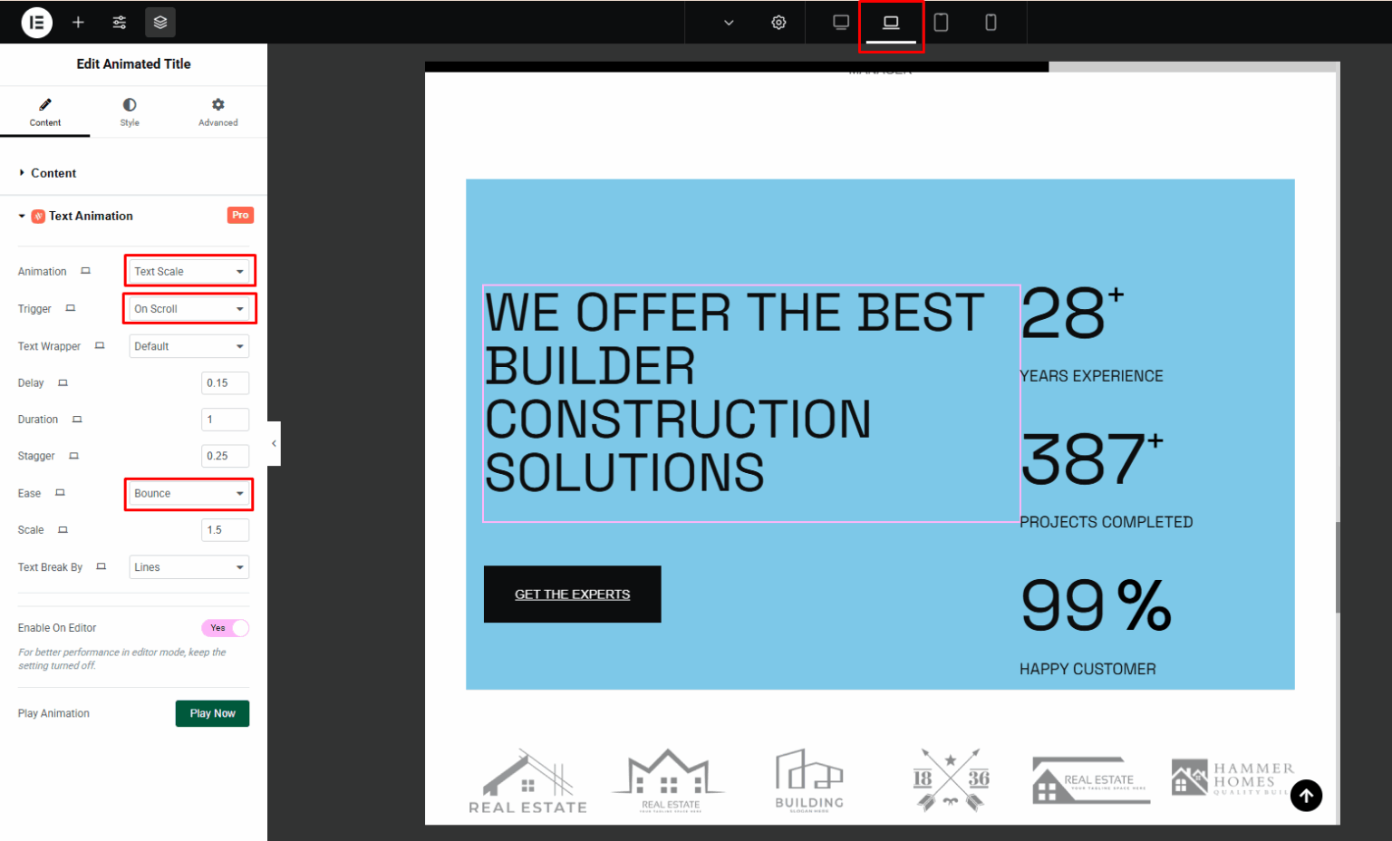 Return Text Moving Upgraded Responsive Text Animation Across All the Platforms
