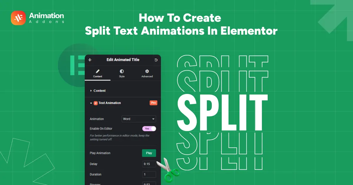 How to Create Split Text Animations in Elementor