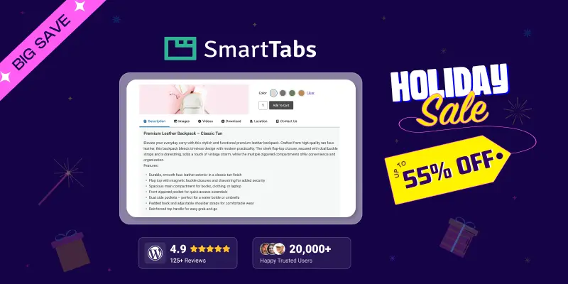 Smart tabs New Year Deals