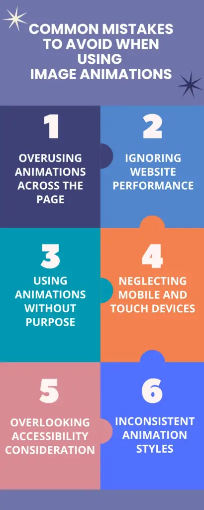 Common mistakes to avoid when using image animations