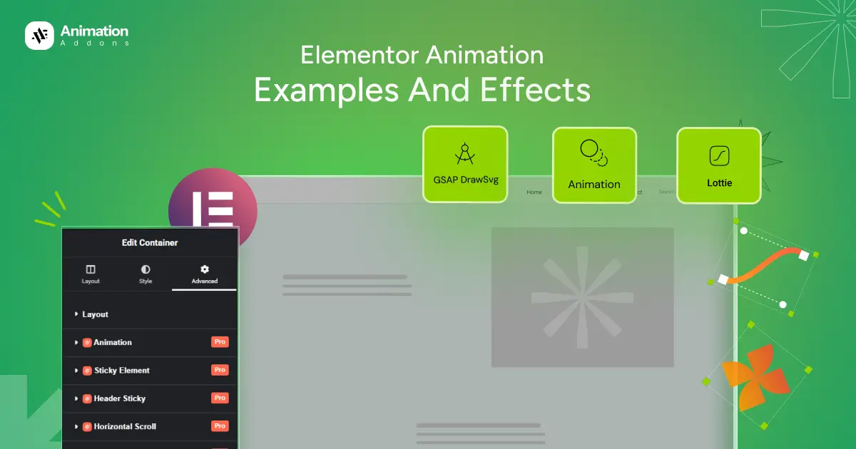 Elementor animation examples effects