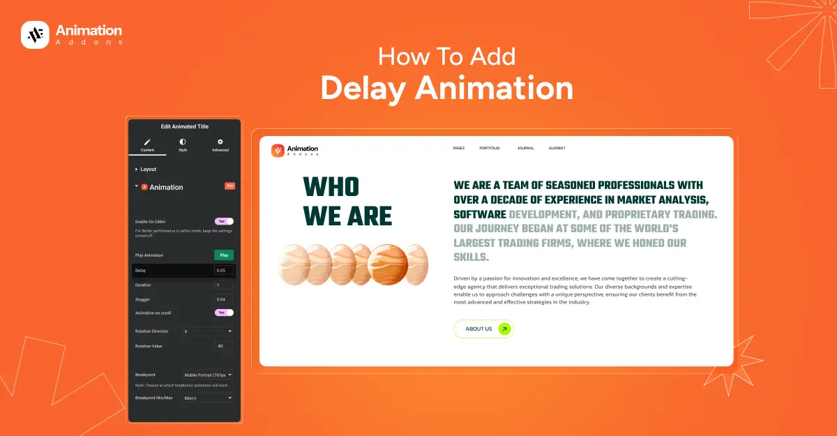 How to Add Delay Animation in WordPress & Elementor