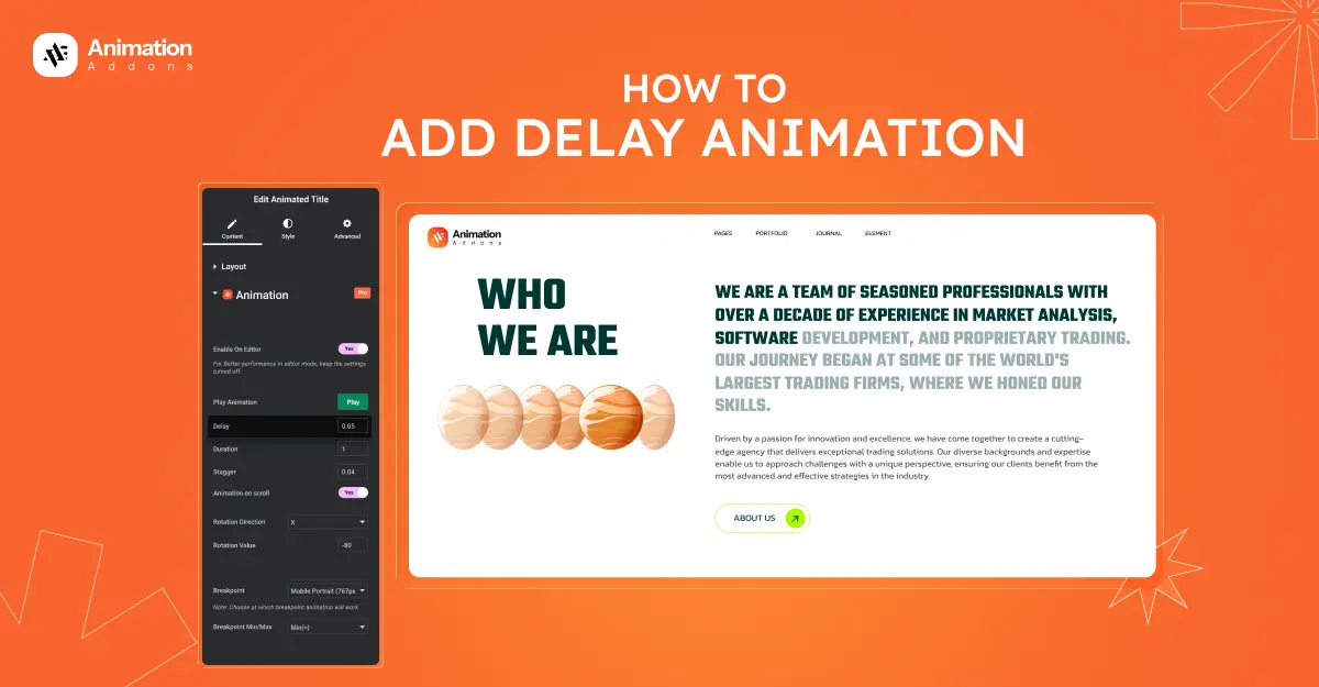 How to Add Delay Animation in WordPress & Elementor
