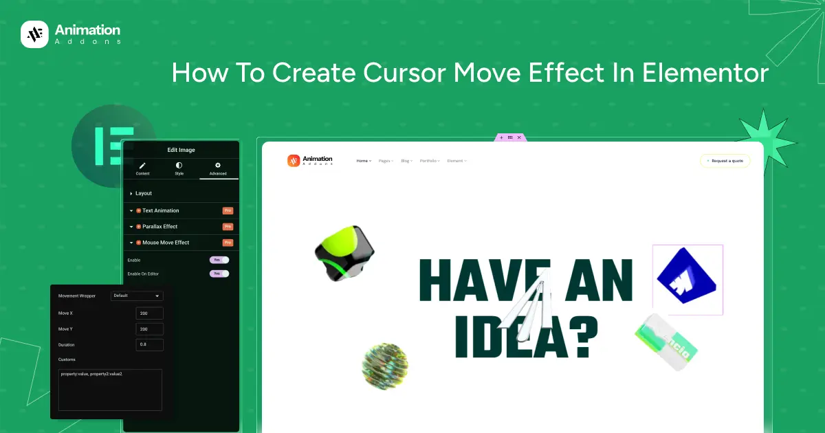How to Create Cursor Move Effect in Elementor