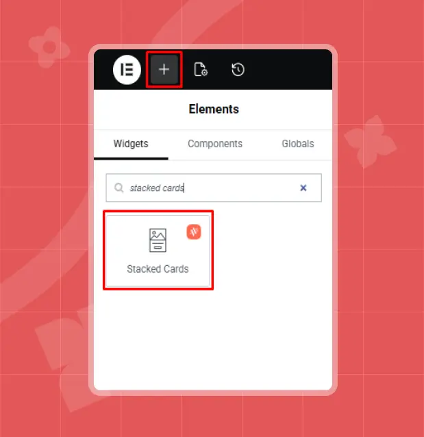 Stacked cards enabled