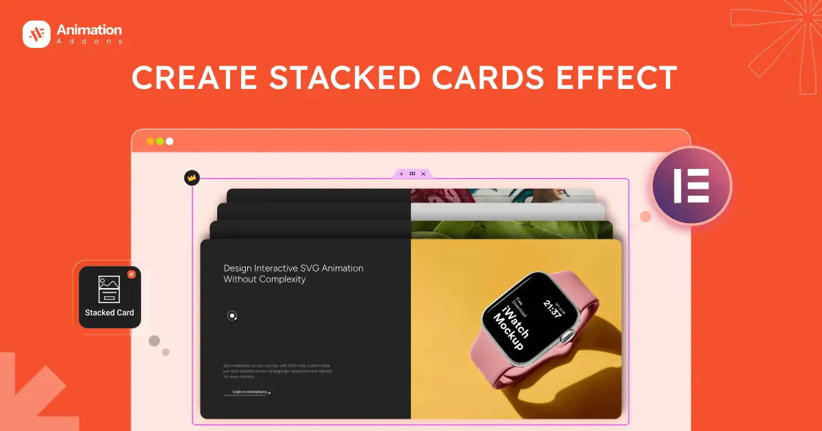 How to Create Stacked Cards Effect in Elementor
