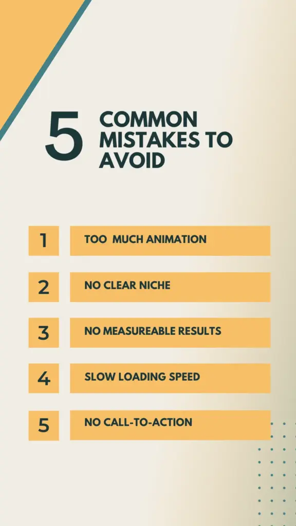 Common mistakes to avoid