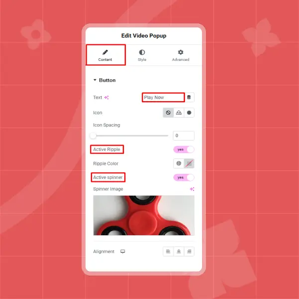 Configuring button settings