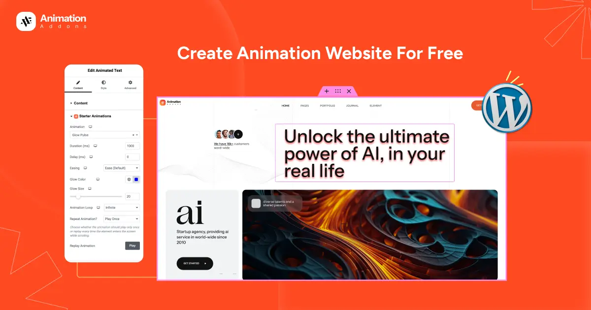 How to Create Animation Website for Free in WordPress 
