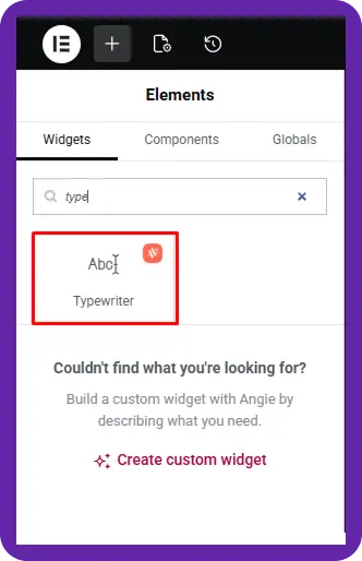 Add typewriter