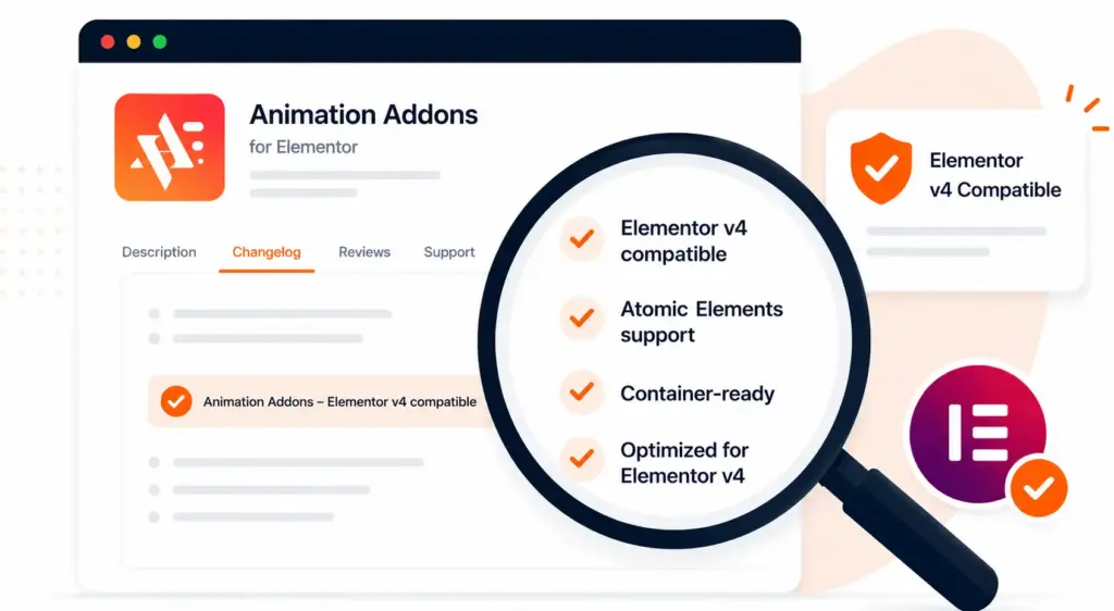Check elementor compatibility tags 1