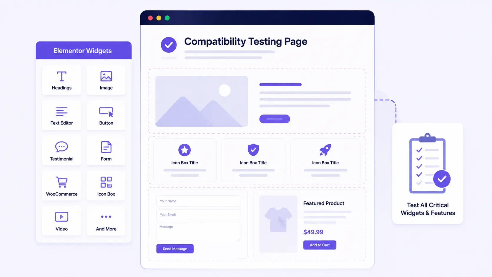 Create a compatibility testing page