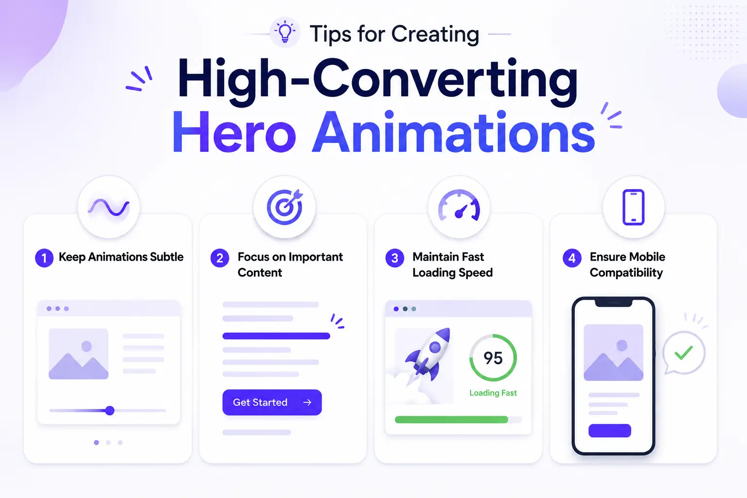Tips for creating high converting hero animations
