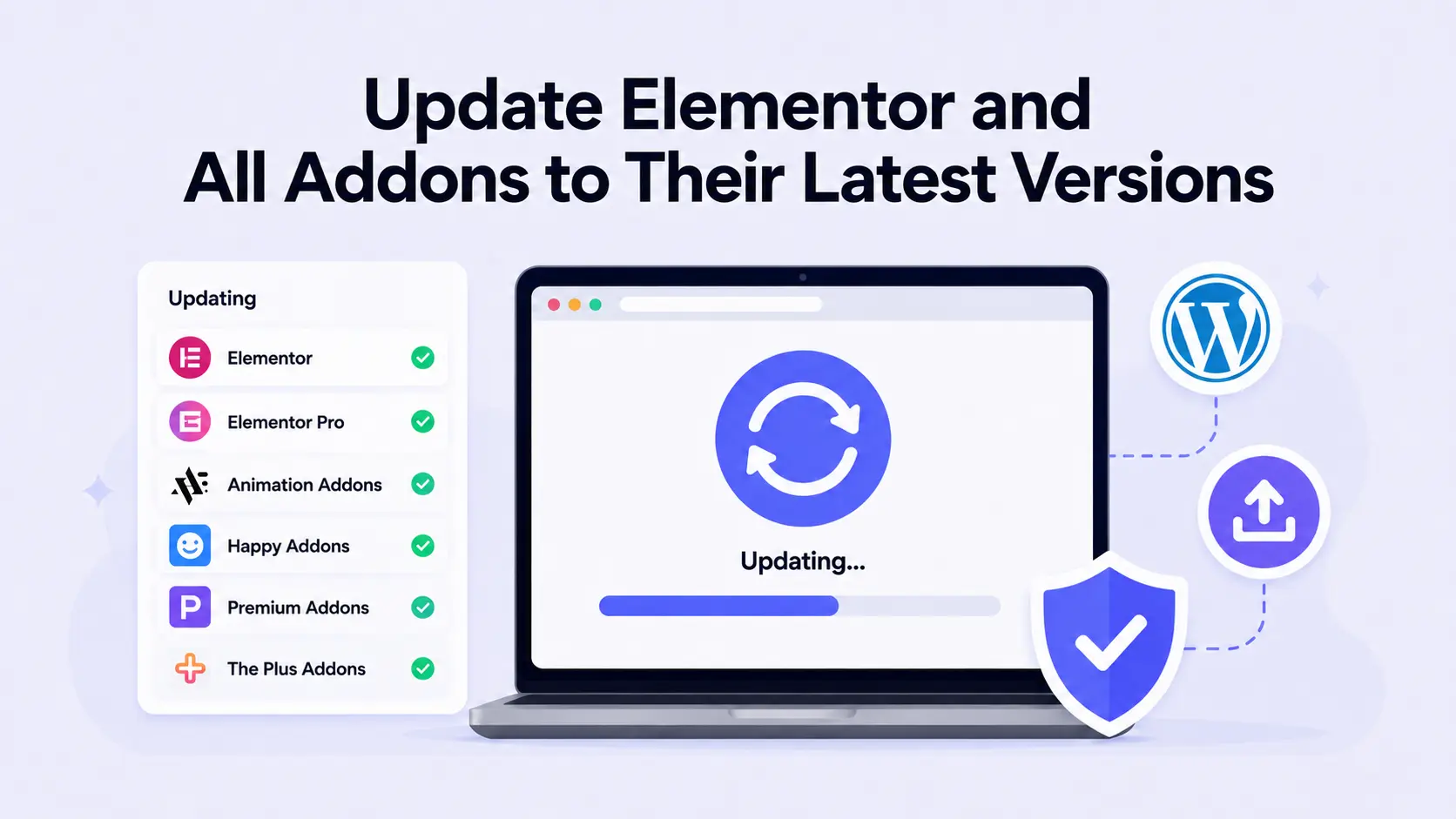Update elementor and all addons to their latest versions 1