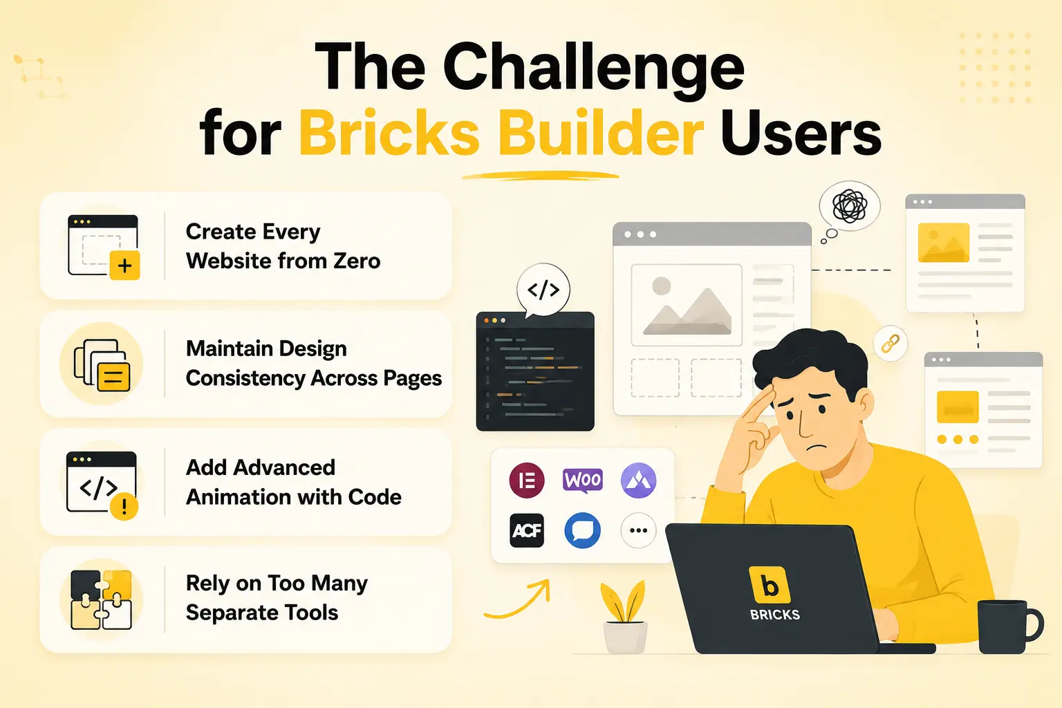 The challenge for bricks builder users