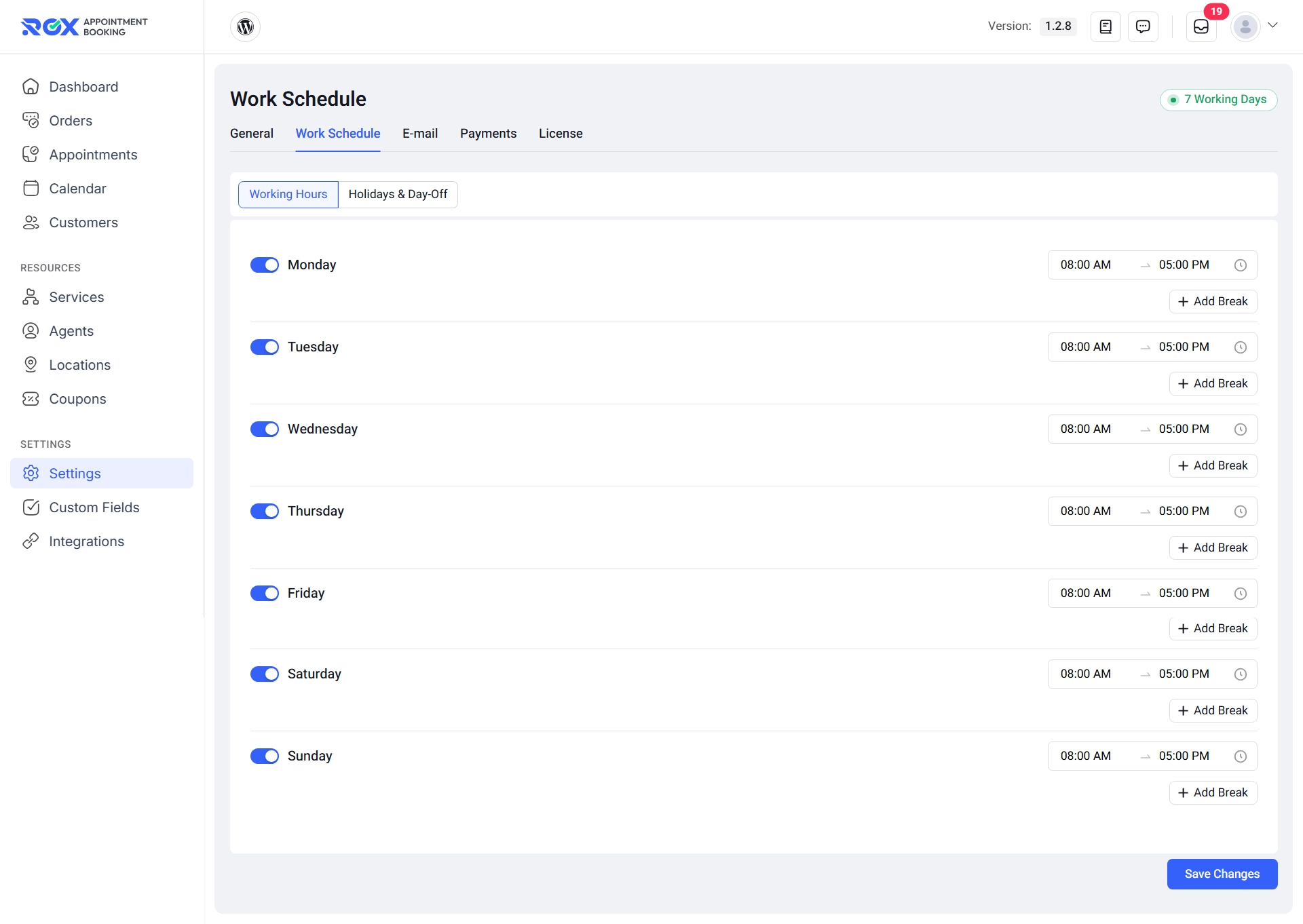 2 configure your working hours