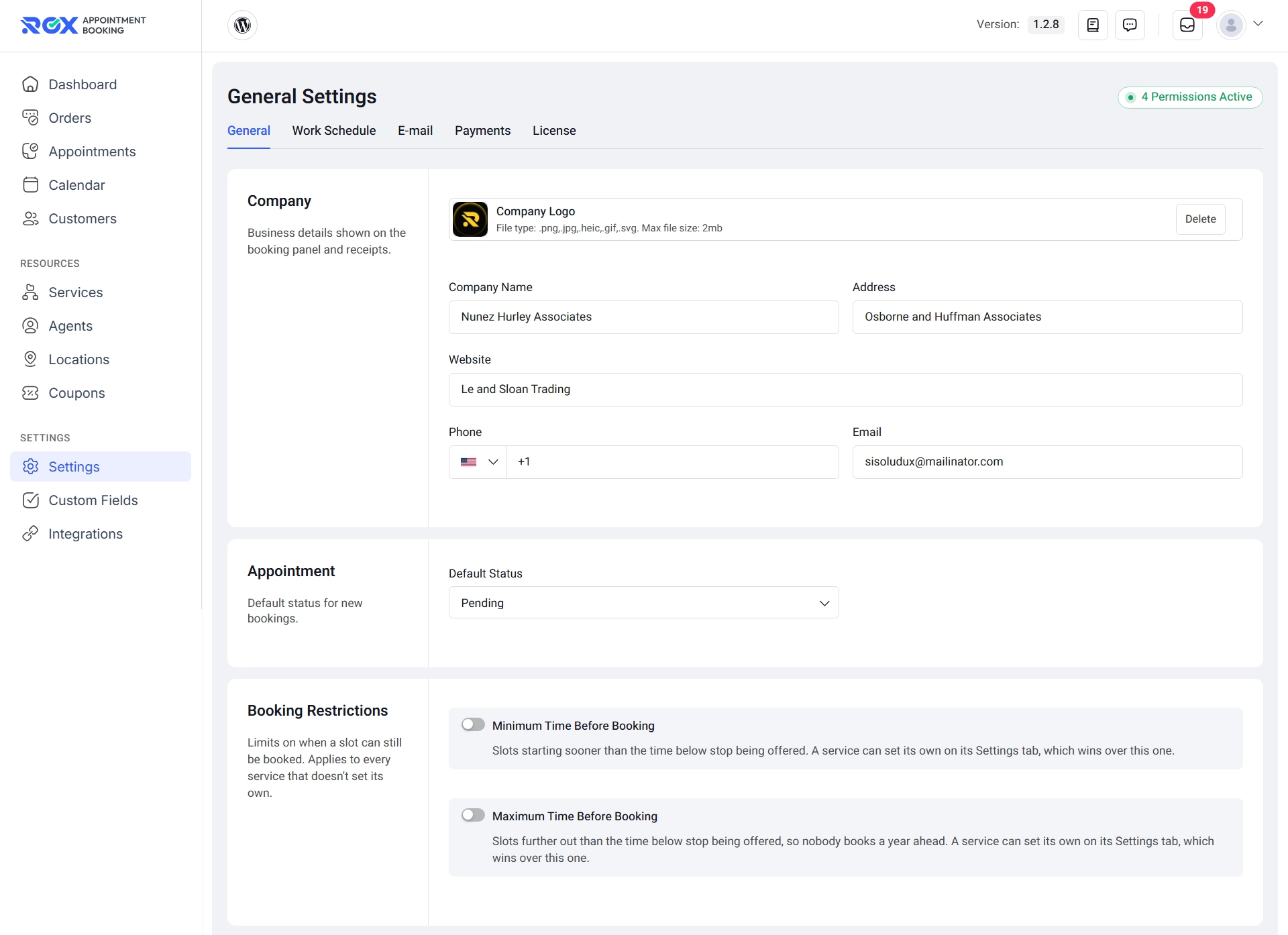 4 general settings to configure your business and booking rules