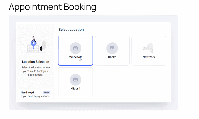 Cutomer panel roxbooking appointment