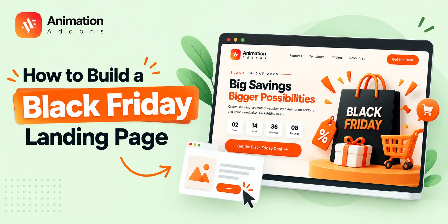 How to Create a Black Friday Cyber Monday Landing Page in Elementor