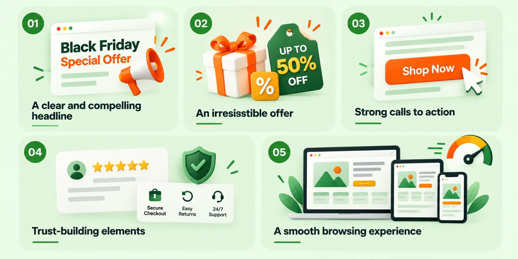Five tips for a high converting landing page