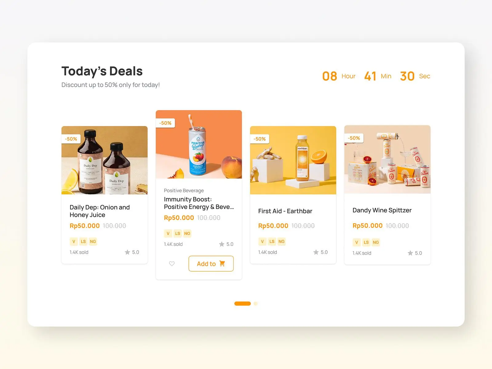 Reveal offer cards as visitors scroll