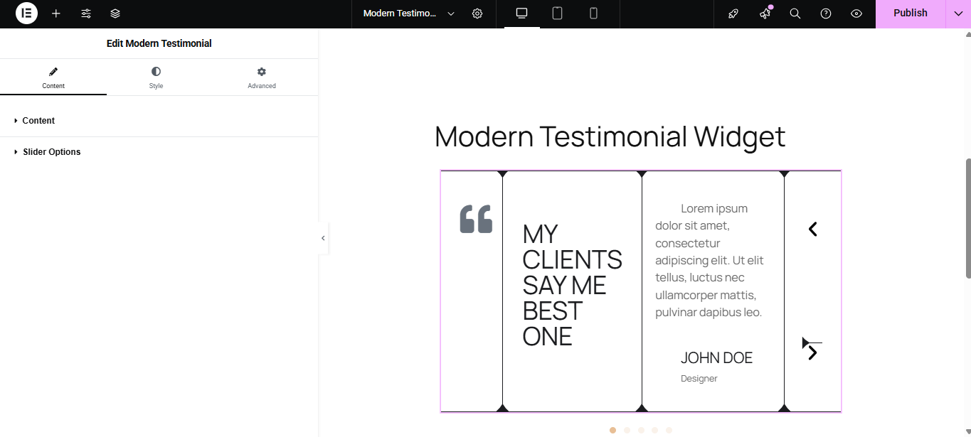 Modern Testimonial 2