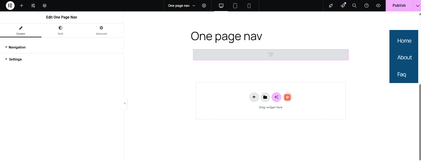 One Page Nav 2