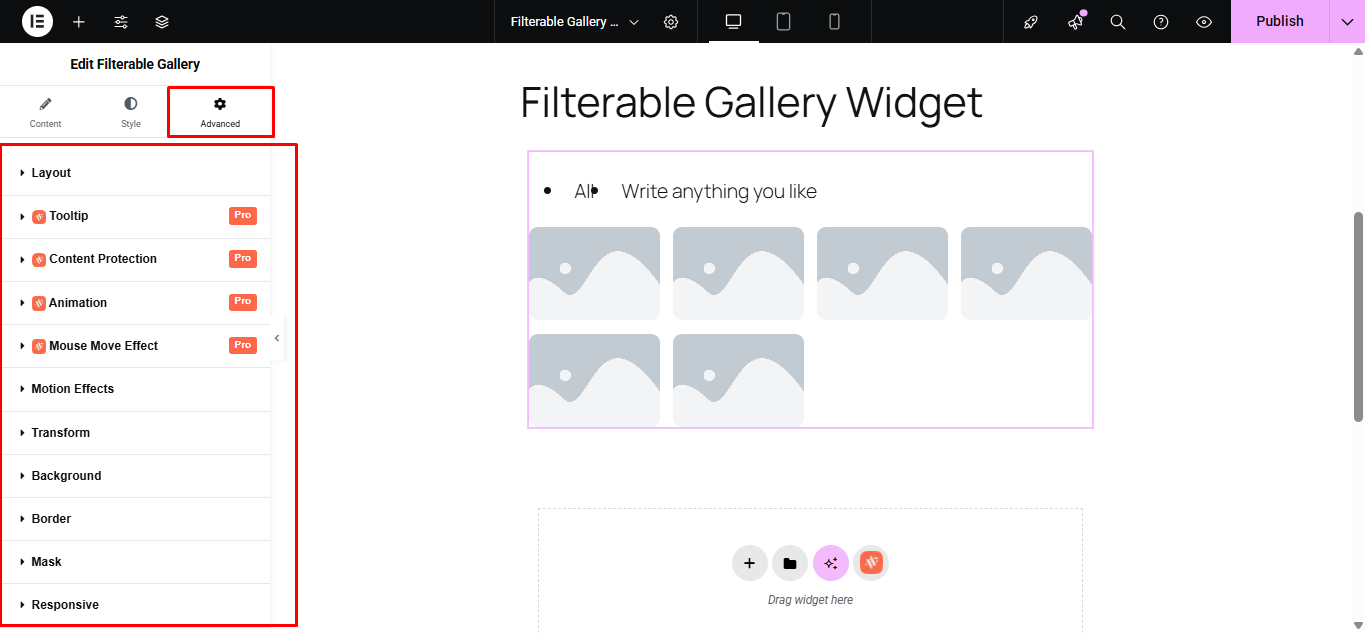Filterable Gallery 8