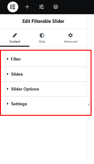 Filterable Slider 5