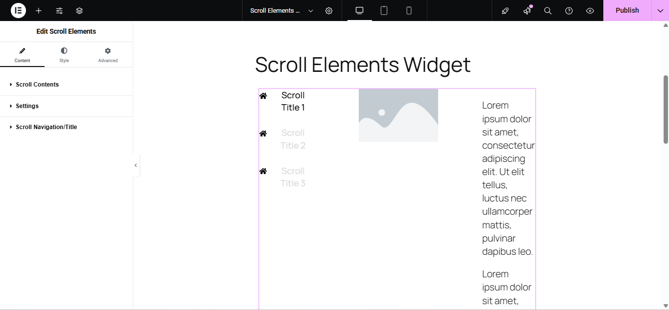 Scroll Elements 3