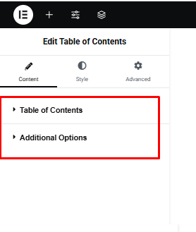 Table Of Content 5