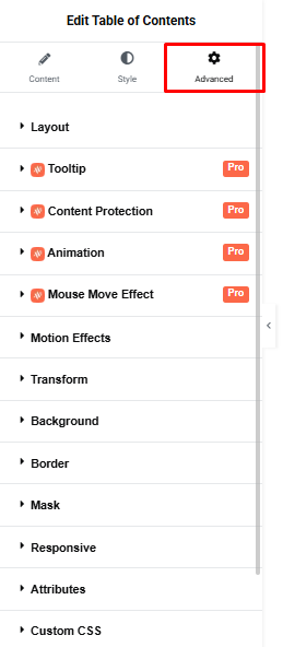 Table Of Content 7