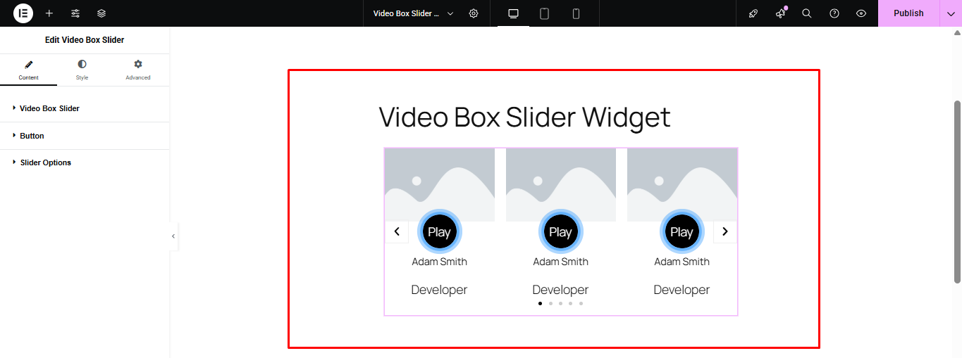 Video Box Slider 3