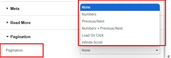 Pagination