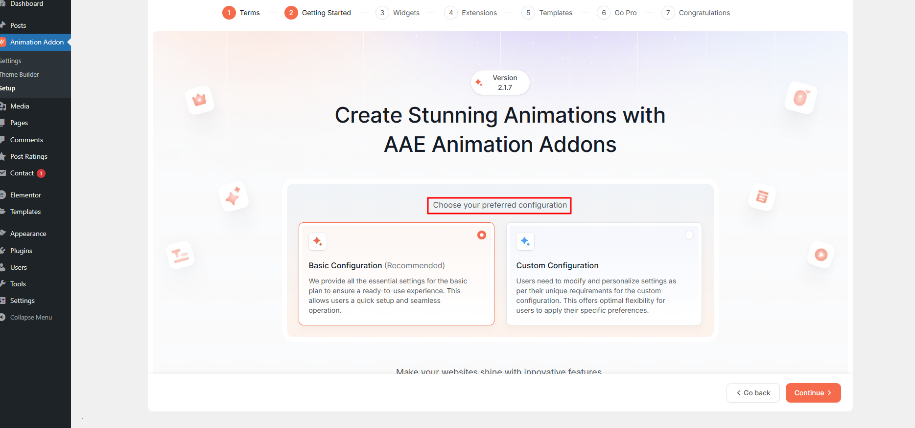 How to Configure Animation Addons for Elementor Features 2