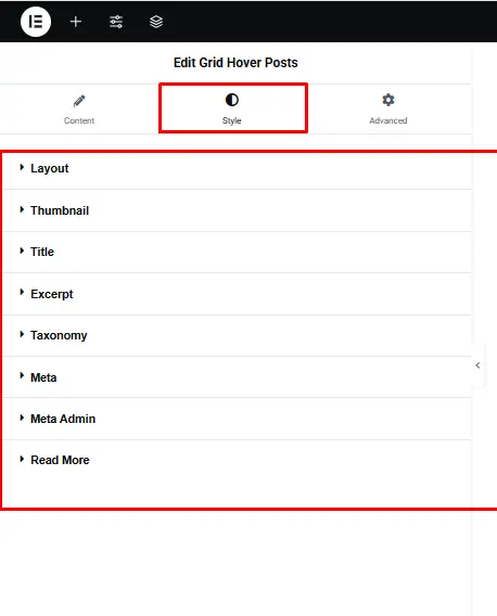 Grid Hover Posts 5