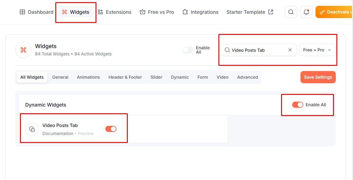 Video Posts Tab 2